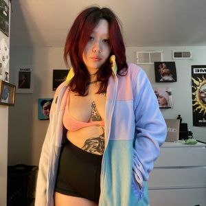 TEDDY FRESH color block jacket